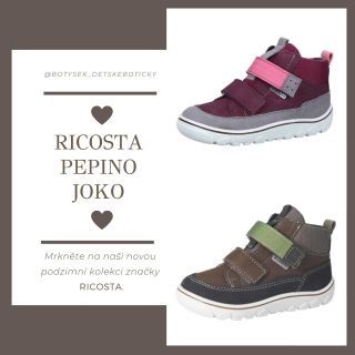 BAREFOOT RICOSTA PEPINO JOKO ▫️kotníčkové, pro chladnější podzim ▫️měkké, flexibilní, podrážka více pevnější ▫️materiál je...