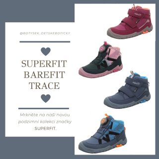 SUPERFIT BAREFIT TRACE S MEMBRÁNOU GORE-TEX ▫️skvělé pro chladnější podzim ▫️nový tvar podešve s prostornější špičkou...