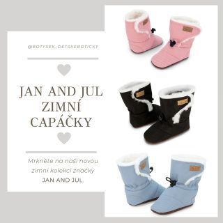JAN AND JUL ZIMNÍ CAPÁČKY ▫️vysoké, měkké capáčky pro nejmenší děti ▫️pro děti, které nechodí ani nedělají první krůčky...